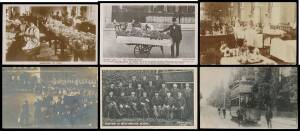 Subjects/Themes (Great Britain) - Mostly British group with Royalty x40, Trams x36 (mostly postcard-size photos or 1970s reprints), Youth Hostels x17, Hospitals x13, Westminster School x29, Commercial & Recreational Fishing x24, Spinning Wheels x9, Porcel