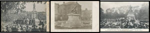 Subjects/Themes (Great Britain) - BOER WAR MONUMENTS: Interesting collection with several of unveiling ceremonies, many real photo types, a few related but non-monument cards, condition variable but many are fine to very fine used or unused. Ex Bronte Wat