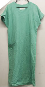 Green surgical scrubs dress.