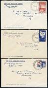 First Day Covers - FDCs: A group of covers, all serviced at the newly opened Post Office at the ROYAL MELBOURNE HOSPITAL: Apr.1954 3½d Telegraph, June 1954 3½d Red Cross, Nov.1954 Antarctica, Dec.1954 2/- blue Olympics, Mar.1955 1/0½ QE2 and July 1955 3½d - 2