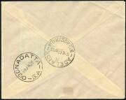 Australian Aerophilately - 19 Aug.1935 (AAMC.523a) Adelaide - Oodnadatta flown cover, carried by Australian Transcontinental Airways on their opening flights to and from Darwin. [1 of 102 to Oodnadatta]. - 2