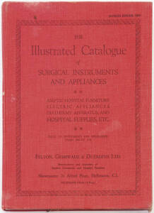 MEDICAL: 1938 ILLUSTRATED CATALOGUE SURGICAL INSTRUMENTS & APPLIANCES by Felton, Grimwade & Duerdins Ltd (Surgical Dept.), Melbourne.