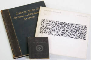 Range of medical books and periodicals including "Clinical Atlas of Sectional and Topographical Anatomy" by Professor Berry [1911].