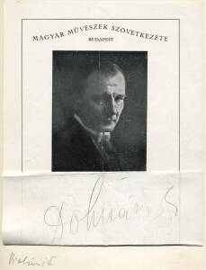 AUTOGRAPHS: c1926-30 Autograph Book with 18 signatures of European writers & musicians, noted Erno Dohnanyi (Hungarian conductor), Emil Ertl (Austrian poet), Anton Wildgans (Austrian poet), Viktor Keldorfer (Austrian conductor), Franz Karl Ginzkey (Austri