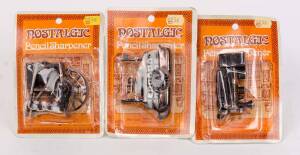 ANTIQUE TOYS: Three Nostalgic Pencil Sharpeners of a Steam Boat, Steam Train, Mine and Mineshaft Headframe.&nbsp;