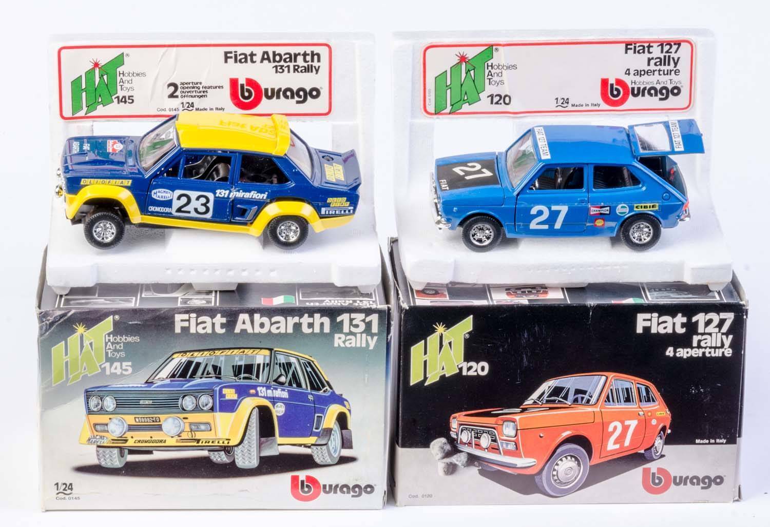 burago 1/24 Fiat Abarth 131 Rally ミニカー 当時物