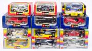 BURAGO: 1:24 Group of model Cars Including SAAB 900 Turbo (9107); And, Ferrari 126 K Turbo (6101); And, Ferrari Testa Rossa (1507). All mint in original cardboard packaging. (16 items)