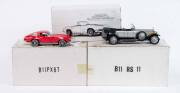 FRANKLIN MINT: 1:24 Group of Model Cars Including 1967 427 Corvette Roadster (8805); And, 1925 Rolls Royce Silver Ghost Tourer (B11RS11); And, 1963 Chevrolet Corvette Stingray (B11PX67). All mint in original packaging. (11 items)