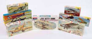 Group of Aviation Hobby Kits Including AIRPLAST: 1:50 Macchi M.C. 72; And, AIRFIX: 1:72 'Series-4' Douglas Dakota (483); And, REVELL: 1:72 Fokker D VII (H-632). Most mint, all in original cardboard boxes. (16 items)