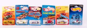 MATTEL: Hot Wheels Group from the 1970s-80s Including 'The Hot Ones' Frontrunnin Fairmont (3257); And, 'Ultra Hots' Quick Trik (7295); And, Jeep CJ-7 (2539). All mint in original cardboard packaging. (32 items) 