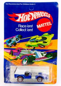 MATTEL: Hot Wheels Die-Cast Metal 1970 'Odd Job' Blue (6981). Mint condition in original packaging.