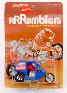 MATTEL: Hot Wheels Die-Cast Metal 'RRRumblers' 1970's 'U.S Mail' Yellow Figure (6644). Near Mint condition in original packaging.
