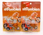 MATTEL: Hot Wheels Die-Cast Metal 'RRRumblers' 1970's A Pair of 'Centurion' Silver Figure (6644). One Mint condition in original packaging other near mint in original packaging. (2 items)