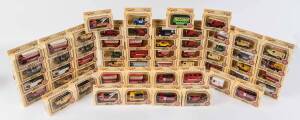 LLEDO: Group of 'Models of Days Gone' including London Fire Brigade Truck; And, Thomas Tilling Heinz Bus. All Mint in original cardboard boxes. (56 itmes)&nbsp;