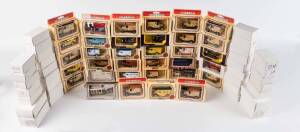 LLEDO: Group of 'Models of Days Gone' including H.R.H Prince Andrew and Miss Sarah Ferguson The Royal Wedding ; And, Mitre 10 Van. All Mint in original cardboard boxes. (66 itmes) 