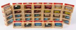 LLEDO: Group of 'Models of Days Gone' including Lindt Chocolate Van; And, BOAC Corporation Transport Bus. All Mint in original cardboard boxes. (33 itmes)&nbsp;