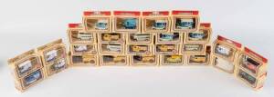 LLEDO: Group of 'Models of Days Gone' Coca-Cola Van; And, MacCosham Pianos & Furniture Horse and Cart. All Mint in original cardboard boxes. (27 itmes) 