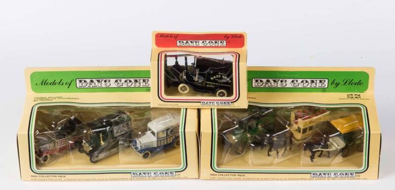 LLEDO: Group of 'Models of Days Gone' including A Pair of 1984 Collector Pack; And, Days Gone Collectors Club Commemorating 1st Million Models. All Mint in original cardboard boxes. (3 items)