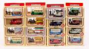 LLEDO: Group of 'Models of Days Gone' Including Madame Tussaud's Horse and Carrage (4); And, Aeroplane Jelly Co. Truck (6); And, Turnbull & Co Furniture Removers Horse and Carrage (5). All mint in original cardboard packaging. (132 Items)