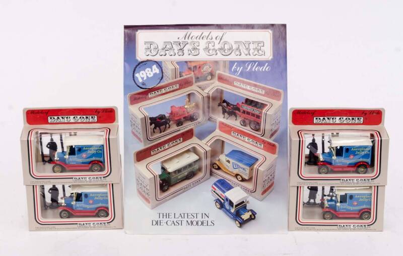 LLEDO: Group of 'Days Gone' Aeroplane Jelly Co. Model 'T' Ford Van (6). All mint in original cardboard packaging also comes with 1984 collectors brosure. (96 items)
