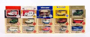 LLEDO: Group of 'Days Gone' Model Cars Including BBC Radio Times Model A Ford Delivery Van; And, World Collectors Club Series Van; And, 23 July 1986 Royal Wedding of Prince Andrew to Sarah Ferguson Commemorative Car. All mint in original cardboard packagi
