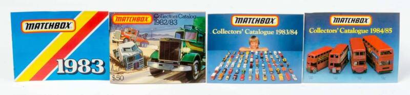 MATCHBOX: Group of Collectors Catalogs for the years 1982 to 1984/85.