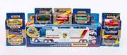 MATCHBOX: Group of Model Cars and Trucks Including 'Superkings' Racing Car Transporter (K-159); And, Australia Post Ford Transit Van (MB-60); And, Mitre 10 Delivery Truck (MB-72)