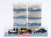 MINILUXE: 1:43 Group of Model Cars Including Skiff Labourdette 1914 (19); And, Ford Lizzie 1911 (3); And, Grande Remise 1906 (21); And, 5 Empty Cases. All mint in original case.  (18 items)