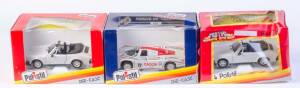 POLISTIL: 1:25 A Pair of Porsche 911 Cabriolet (02215); And, Porsche 956 'Gaggia' (S237). All in origina cardboard boxes with labels see photo for condition. (3 items)