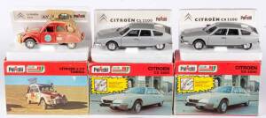 POLISTIL: 1:25 A Pair of Citroen CX 2200 (S38); And, Citroen 2 CV Tunisia (S30). All in original cardboard boxes and labels see image for condition. (3 items)