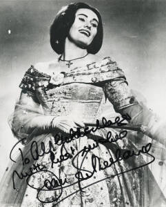 MUSICIANS & COMPOSERS: Signatures on cards, programs, letters etc. Noted Dame Joan Sutherland, Yehudi Menuhin (4), Sir Georg Solti (Conductor), Toti Dalmonte. G/VG condition