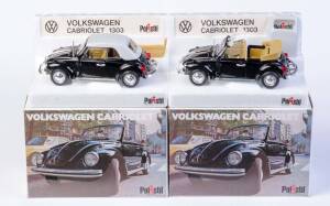POLISTIL: 1:25 a Pair of Volkswagen Cabrolet (S15). Both mint in original cardboard boxes with labels. (2 items)