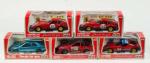 POLISTIL: 1:25 An Assortment of Cars Including Lamborghini 'P400 Miura S' (SN11); And, Alfa Romeo Alfetta GTV 2000 Turbo Delta (SN05). All in original cardboard boxes with labels see photo for condition. (5 items)