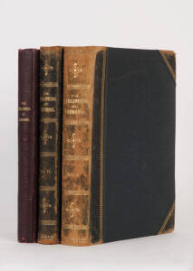 TASMANIA: "The Cyclopedia of Tasmania" in two volumes, published by Maitland & Krone [Hobart, 1900]; plus "The Tasmanian Cyclopedia" published by The Service Publishing Co. [Hobart, 1931]. Fair/Good condition.