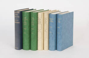 EXPLORERS: Facsimile editions; "Australia Twice traversed" by Giles (2 vol.); "Three Expeditions into Eastern Australia" by Mitchell (2 vol.); "Two Expeditions into Southern Australia 1828-31" by Sturt (2 vol.); "The Hentys" by Marnie Bassett, 1954 first 