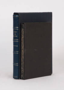 J.B.PRIESTLEY: "A Visit to New Zealand" pulished by Heinemann [London 1974], de luxe limited edition 157/260 signed by the author, handled exclusively by Hedley's Bookshop, Masterton, New Zealand. Original blue full morocco in slip case. VG condition; "Th