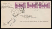 1934 (Oct 21) Australia-USA intermediate cover carried from Hawaii to Los Angeles AAMC#455a by Sir Charles Kingsford Smith & PG Taylor in the Lockheed Altair 8D 'Lady Southern Cross' on the first eastward crossing of the Pacific by air with USA 3c Mt. Rai