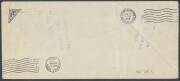 1918 (June 3) New York-Boston attempted First Air Mail Flight per French military aviator Lieutenant Vanel envelope with 'Aero Club of America/...' imprint at upper-left & 24c Airmail (straight-edge at right) tied by 'AIR MAIL SERVICE_____/JUN/3/1918/FIRS - 2