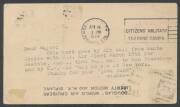 1924 (Apr-Sep) First Aerial Circumnavigation of the Globe by members of the United States Army Air Service, preliminary stage Santa Monica (CA)-Seattle (WA) Franklin 1c Postal Card with 'AROUND THE WORLD FLIGHT/ - 2