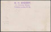 1925&nbsp;(March 2)&nbsp;Capetwon-Durban postcard from GB endorsed "aia Capetown-Port Elizabeth-Durban/Experimental Air route" with 'S A AIR MAIL/2MAR1925/S A LUGPOS' cds. More than 2000 letters but only 67 postcards were flown. - 2
