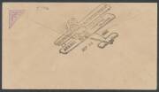 1925 (Sep 16) Manila-Aparri (Philippines) per Francesco de Pinedo with Manila duplex & 4c tied by biplane woodcut cancel, 'Comm F de Pinedo's/Airplane SAVOIA 1925/ROME-PHILIPPINES-TOKYO' cachet - 2