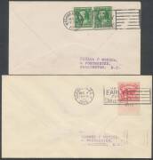 1926 (Dec 2) New York-Philadelphia-Washington DC four envelopes flown by Sir Alan J Cobham and his wife Lady Gladys on US Congress demonstration flight each initialled AJC on face, the first three from New York, Milburn NJ & Philadelphia with 'COBHAM FIRS - 4