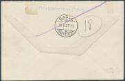 1926 (Dec 7) Switzerland-South Africa registered cover carried by Walter Mittelholzer & Hans Hartmann in the Dornier seaplane CH-I7I with Airmail 1fr tied 'ZÃƒÅ“RICH/28XI26/FLUGPOST' d/s, 'ZÃƒ¼rich 3 Bahnhof' R label & illustrated '[Seaplane] 1926 NOVEMBE - 2