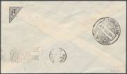 1929&nbsp;(Oct 12)&nbsp;Argentina-Chile (Northern Route)&nbsp;endorsed "Via aerea Panagra" (= Pan American Grace Airways) with Buenos Aires cds & 'CORREO-AEREO/ANTOFAGASTA' arrival b/s. Only 8 covers carried on this leg.&nbsp;Ex Boris Joffe.&nbsp; - 2
