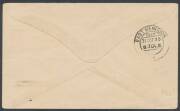 1930&nbsp;(Oct 30)&nbsp;Round the World Flight&nbsp;by&nbsp;The Honourable Mrs Victor Bruce&nbsp;being an Indian commemorative cover printed in grey flown Karachi-Burma with Indian 1a cancelled on arrival with 'EAST RANGOON/31OCT30' cds & signed "Mildred Bruce".&nbsp; - 2