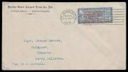1933 (May 19) Newfoundland-Germany by Fritz Hammer in the huge 12-engine Dornier flying boat with Newfoundland $1.50 on $1 commemorative issue SG 221 tied by St Johns slogan cancel & 'HARBOUR GRACE' transit b/s