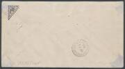 1933 (May 19) Newfoundland-Germany by Fritz Hammer in the huge 12-engine Dornier flying boat with Newfoundland $1.50 on $1 commemorative issue SG 221 tied by St Johns slogan cancel & 'HARBOUR GRACE' transit b/s - 2
