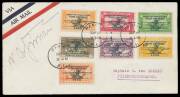 1932&nbsp;(Sep 29)&nbsp;Philippines-Germany plain cover&nbsp;with 'ROUND-THE-WORLD-FLIGHT/VON GRONAU' Overprints tied by Manila d/s & 'FRIEDRICHSHAFEN/10.11.32/(BODENSEE)' arrival b/s, signed by the pilot "WvGronau". The final sector of his Round The World flight. 28 co