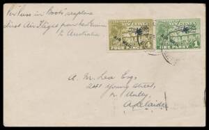 1931 (Nov 11) Rabaul-Port Moresby-Brisbane #P38 cover endorsed "First Air Flight from New Guinea to Australia" with Huts 1d & 4d 'AIR MAIL' tied 'BULIMBA/3DE1931/QUEENSLAND' d/s on arrival and Brisbane cancel on back, couple of very minor aging marks, Cat