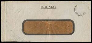 1940 (March 15) Dept of Procurement & Stock, Cairns OHMS cover to New Guinea salvaged from the crash of the Carpenter Airlines 'RM Carinthia' regular weekly mail plane with Australian stamp washed off, partial 'C[AIRNS]/QLD' d/s & 'RABAUL/16MR40/NEW GUINE
